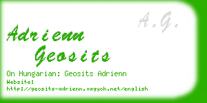 adrienn geosits business card